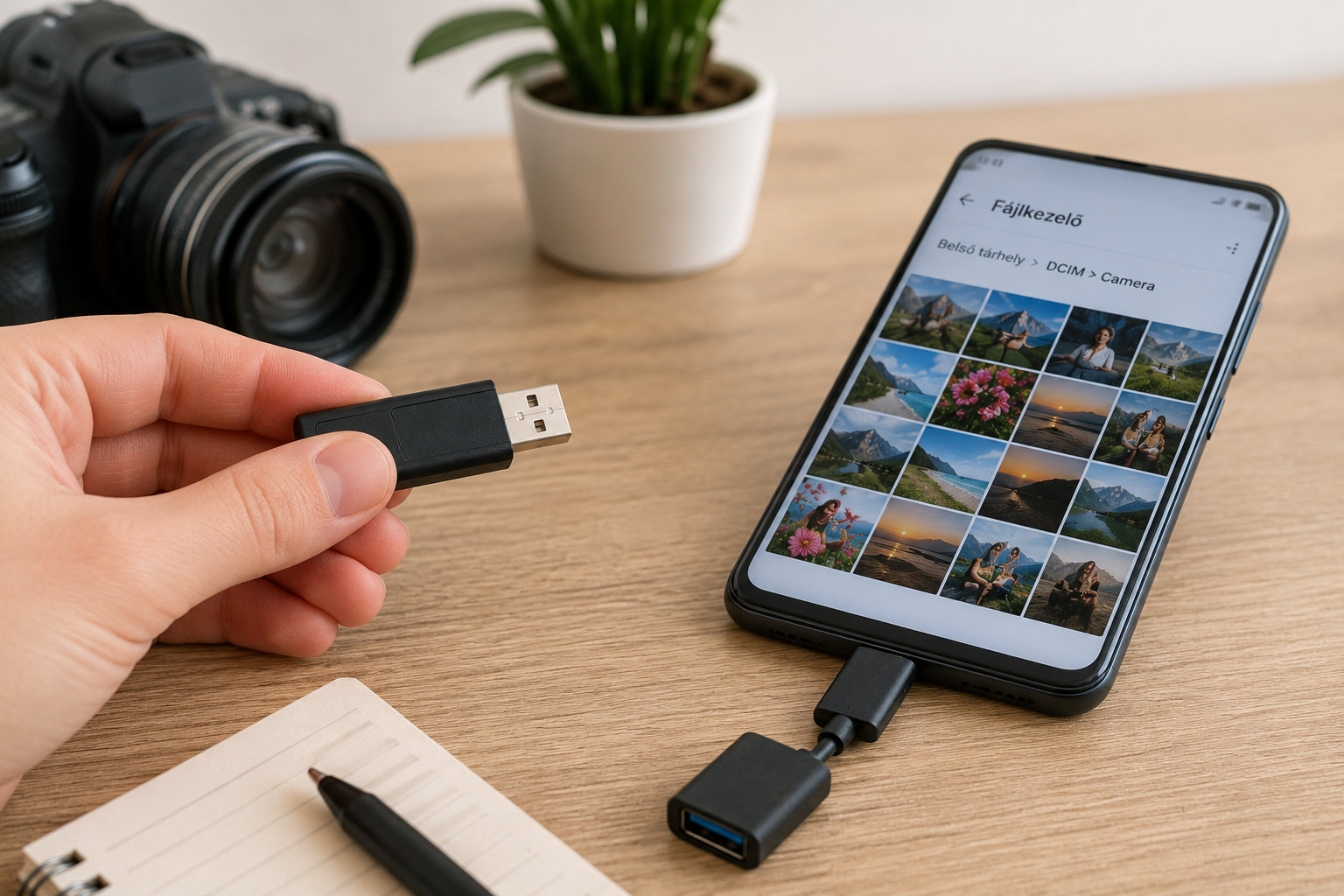 Pendrive-ra másolt képek
